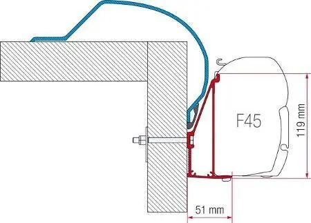 Adapter für Arca für Fiamma F45 Markisen, 400 cm Saisonangebot